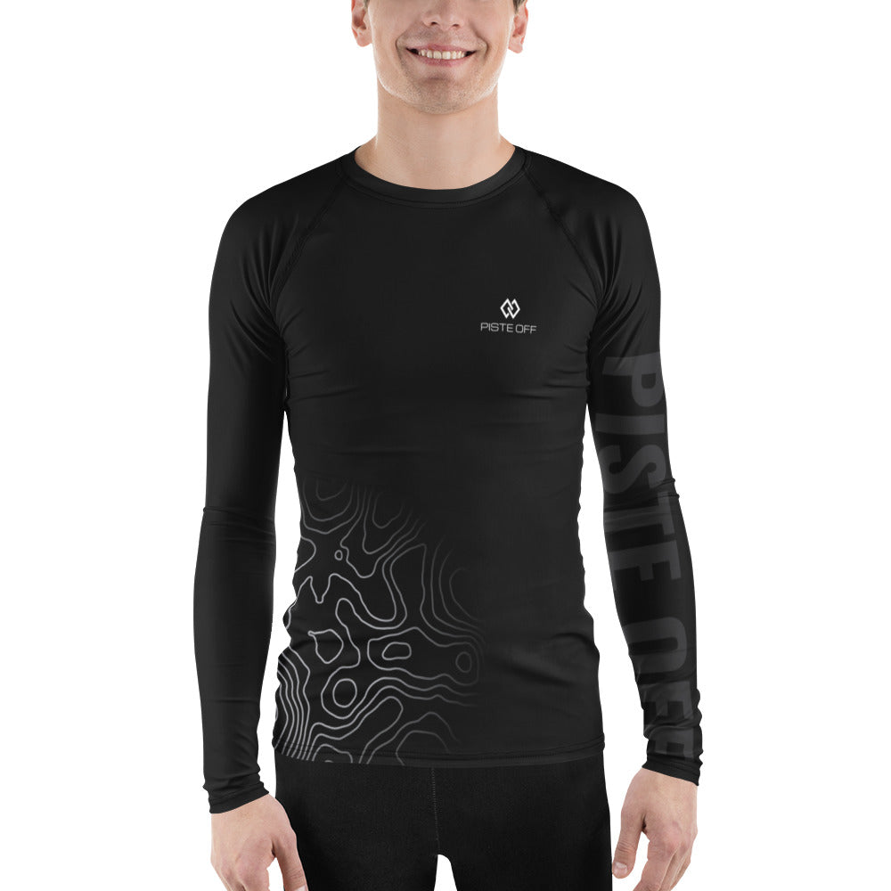 Men's Contour Base Layer – Grey, front (Printful mockup)