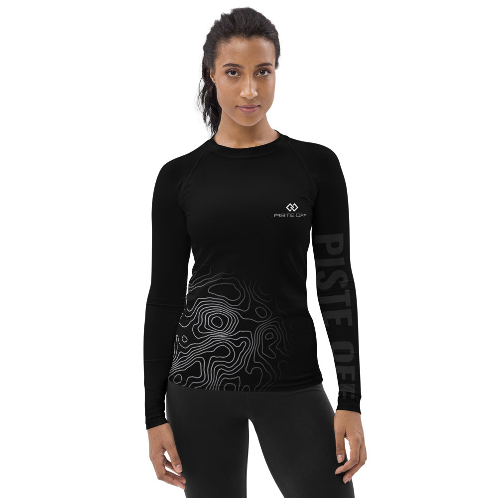 Women's Contour Base Layer – Grey, front (Printful mockup)