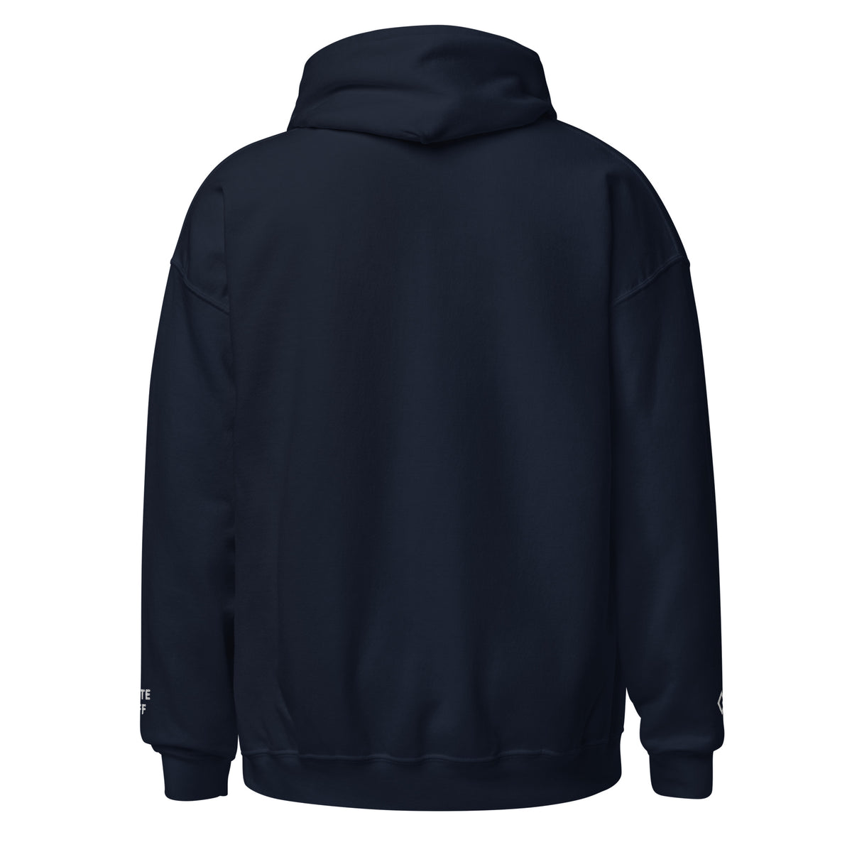 St Anton embroidered hoodie, navy, back