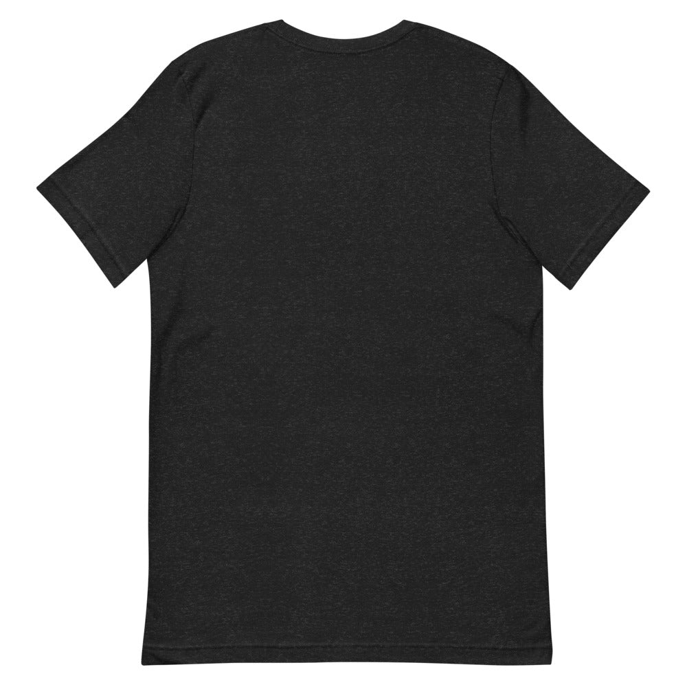 Piste Off, plain and simple. – Black Heather, back (Printful mockup)