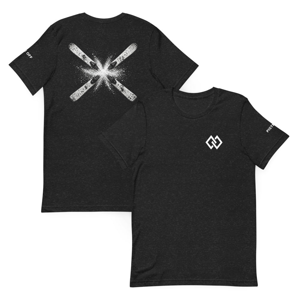Crossed Skis T-Shirt front and back