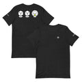 Ice Ice Baby Tee – Black Heather, front and back (Printful mockup)