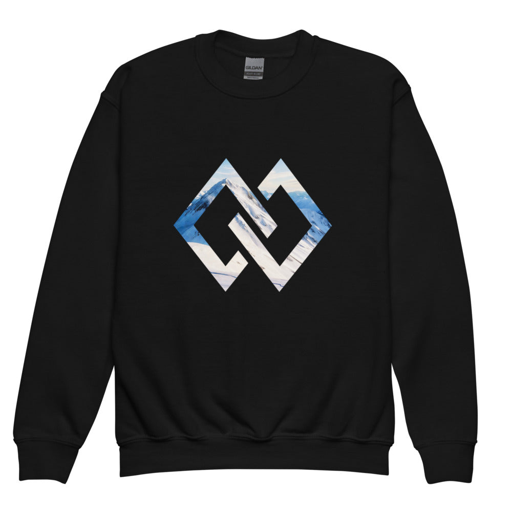 Double Diamond RANGE Youth Crewneck front